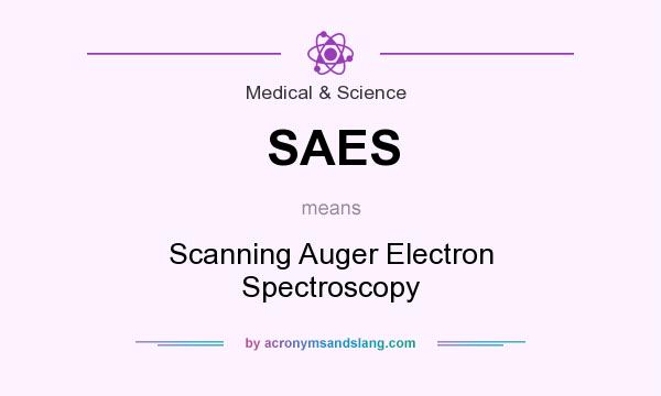 What does SAES mean? It stands for Scanning Auger Electron Spectroscopy