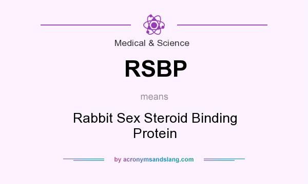 What does RSBP mean? It stands for Rabbit Sex Steroid Binding Protein