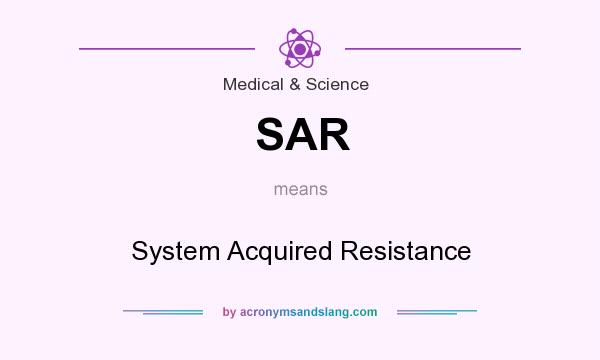 What does SAR mean? It stands for System Acquired Resistance