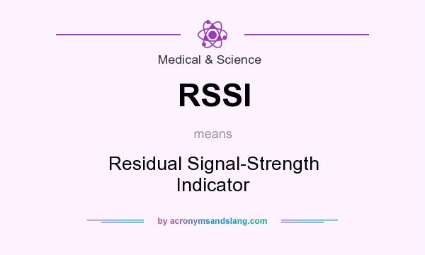 What does RSSI mean? It stands for Residual Signal-Strength Indicator