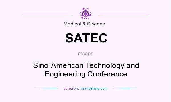 What does SATEC mean? It stands for Sino-American Technology and Engineering Conference