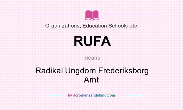 What does RUFA mean? It stands for Radikal Ungdom Frederiksborg Amt