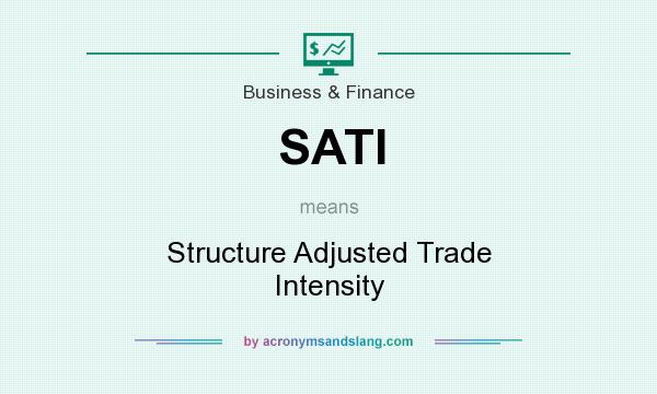 What does SATI mean? It stands for Structure Adjusted Trade Intensity