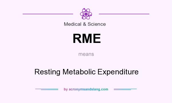 What does RME mean? It stands for Resting Metabolic Expenditure