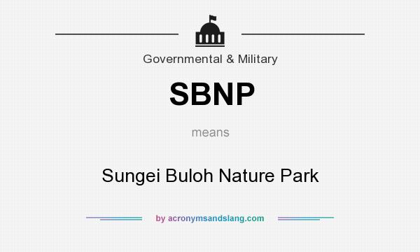 What does SBNP mean? It stands for Sungei Buloh Nature Park