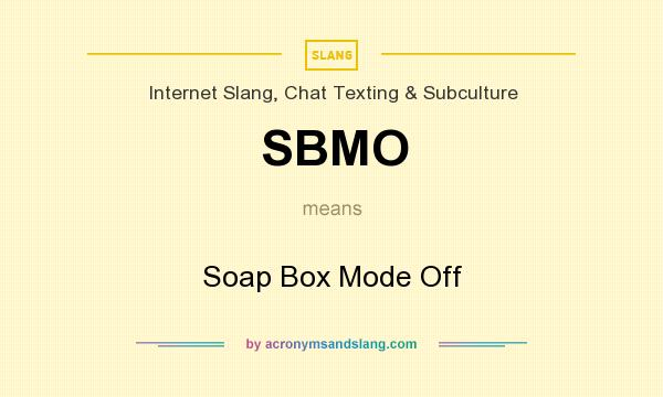 what does soap box mean
