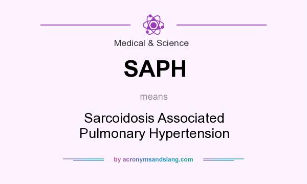 What does SAPH mean? It stands for Sarcoidosis Associated Pulmonary Hypertension