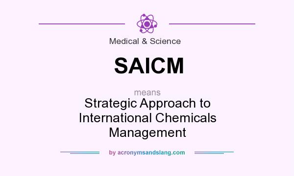 What does SAICM mean? It stands for Strategic Approach to International Chemicals Management