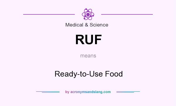 What does RUF mean? It stands for Ready-to-Use Food