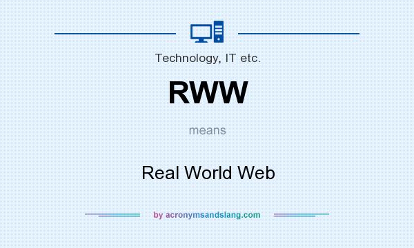 What does RWW mean? It stands for Real World Web