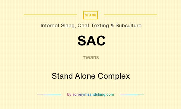 What does SAC mean? It stands for Stand Alone Complex