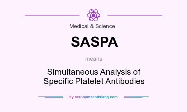What does SASPA mean? It stands for Simultaneous Analysis of Specific Platelet Antibodies