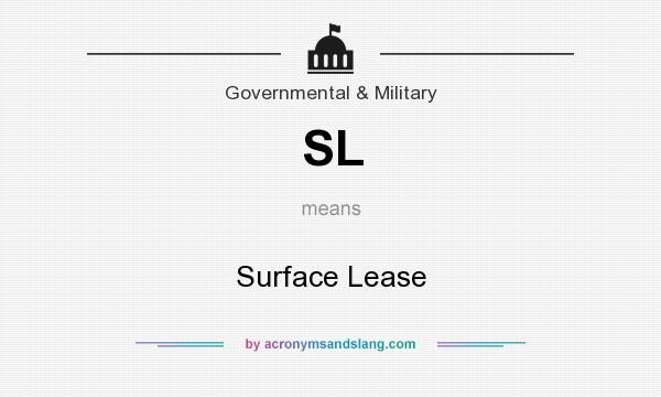 What does SL mean? It stands for Surface Lease