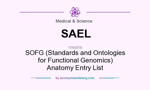 What does SAEL mean? It stands for SOFG (Standards and Ontologies for Functional Genomics) Anatomy Entry List