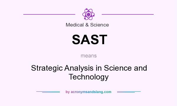 What does SAST mean? It stands for Strategic Analysis in Science and Technology