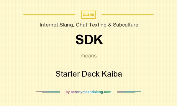 What does SDK mean? It stands for Starter Deck Kaiba