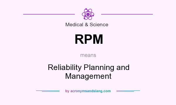 What does RPM mean? It stands for Reliability Planning and Management