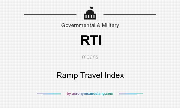 What does RTI mean? It stands for Ramp Travel Index