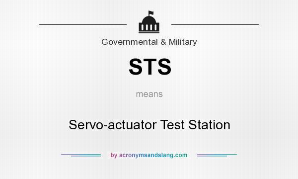 What does STS mean? It stands for Servo-actuator Test Station
