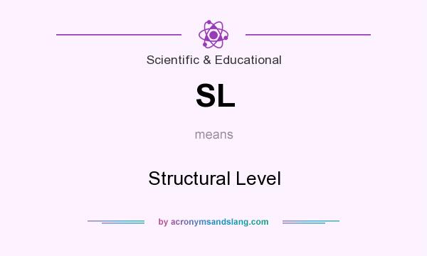 What does SL mean? It stands for Structural Level