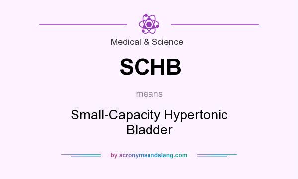 What does SCHB mean? It stands for Small-Capacity Hypertonic Bladder