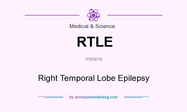 What does RTLE mean? It stands for Right Temporal Lobe Epilepsy