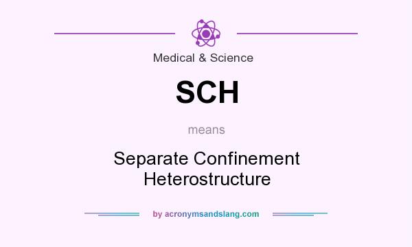What does SCH mean? It stands for Separate Confinement Heterostructure