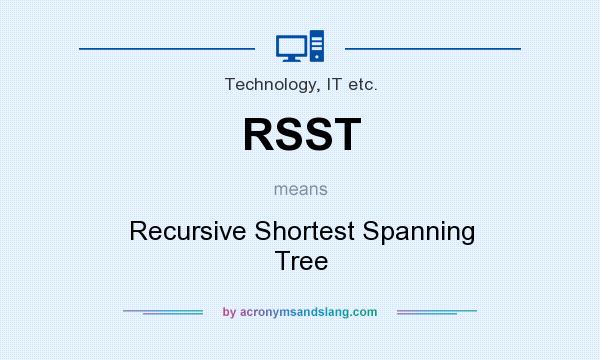 What does RSST mean? It stands for Recursive Shortest Spanning Tree
