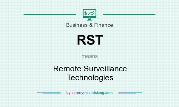 What does RST mean? It stands for Remote Surveillance Technologies