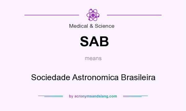 What does SAB mean? It stands for Sociedade Astronomica Brasileira