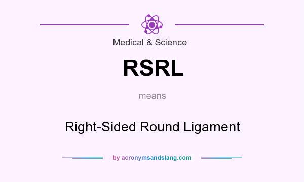 What does RSRL mean? It stands for Right-Sided Round Ligament