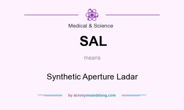 What does SAL mean? It stands for Synthetic Aperture Ladar