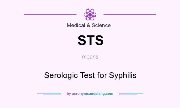 What does STS mean? It stands for Serologic Test for Syphilis