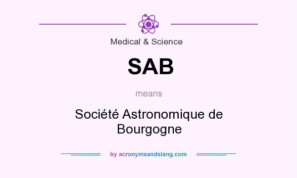 What does SAB mean? It stands for Société Astronomique de Bourgogne