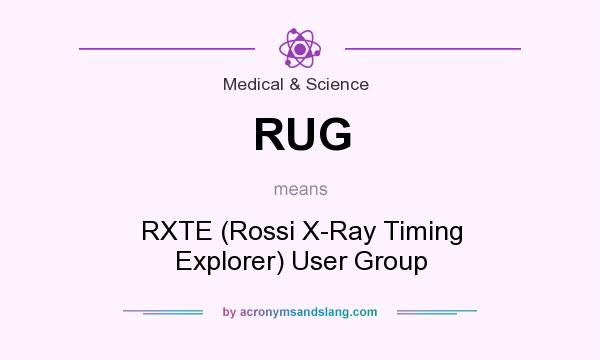 What does RUG mean? It stands for RXTE (Rossi X-Ray Timing Explorer) User Group