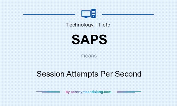 What does SAPS mean? It stands for Session Attempts Per Second