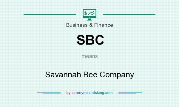 What does SBC mean? It stands for Savannah Bee Company