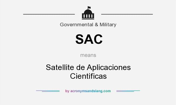 What does SAC mean? It stands for Satellite de Aplicaciones Cientificas
