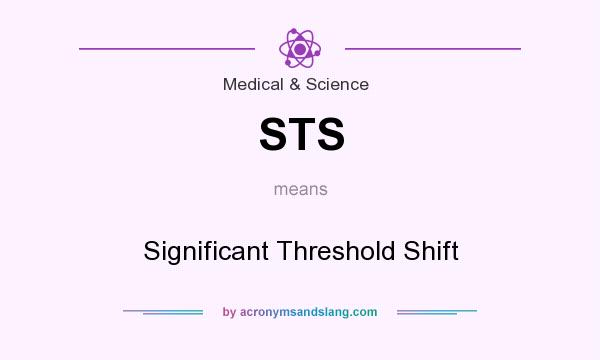 What does STS mean? It stands for Significant Threshold Shift
