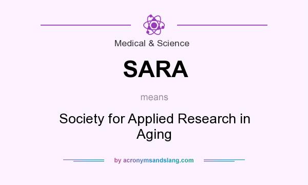 What does SARA mean? It stands for Society for Applied Research in Aging