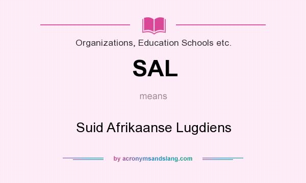 What does SAL mean? It stands for Suid Afrikaanse Lugdiens
