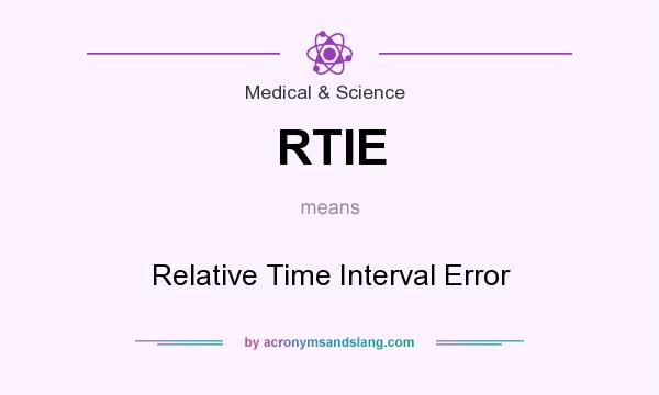 What does RTIE mean? It stands for Relative Time Interval Error