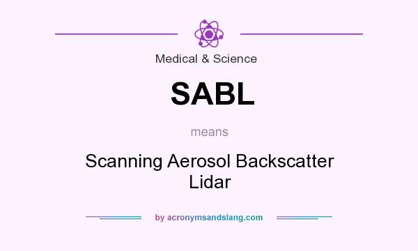 What does SABL mean? It stands for Scanning Aerosol Backscatter Lidar