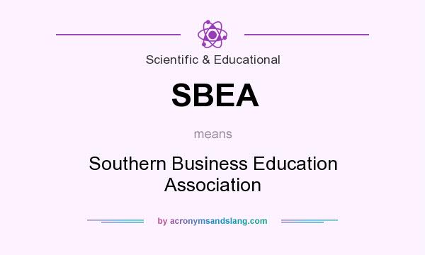 What does SBEA mean? It stands for Southern Business Education Association