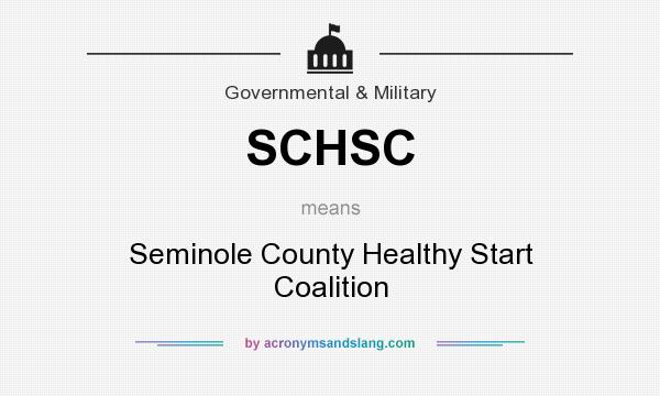 What does SCHSC mean? It stands for Seminole County Healthy Start Coalition