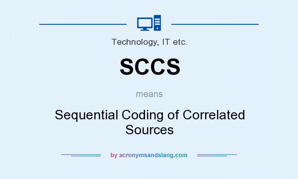What does SCCS mean? It stands for Sequential Coding of Correlated Sources