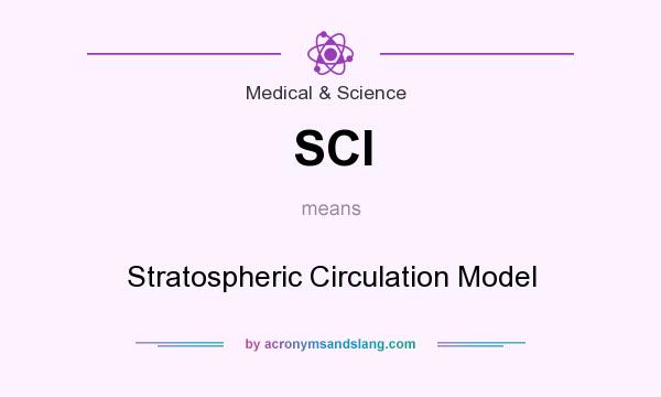 What does SCI mean? It stands for Stratospheric Circulation Model
