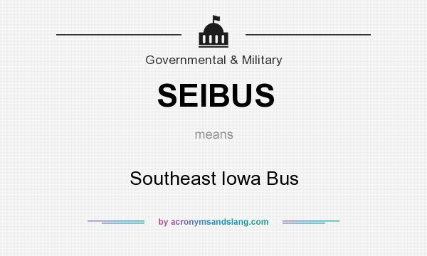What does SEIBUS mean? It stands for Southeast Iowa Bus