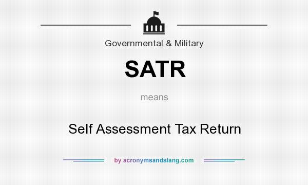 What does SATR mean? It stands for Self Assessment Tax Return