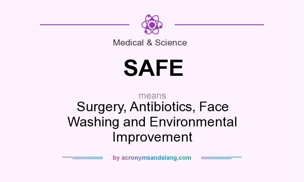 What does SAFE mean? It stands for Surgery, Antibiotics, Face Washing and Environmental Improvement